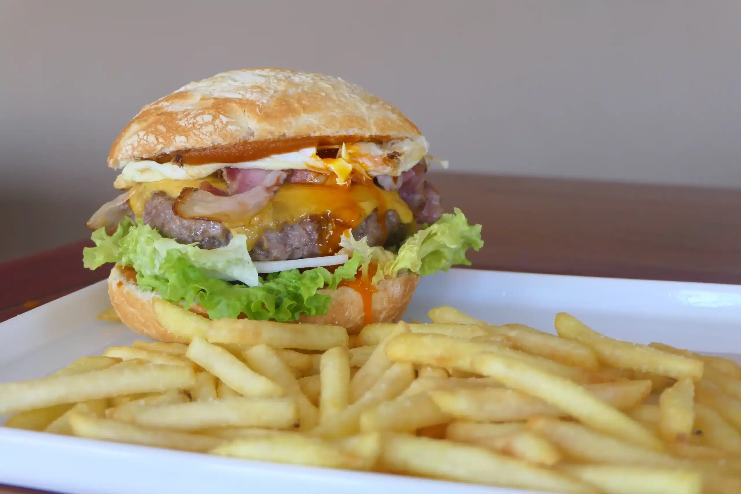 burger chips restaurant camping ametza hendaye