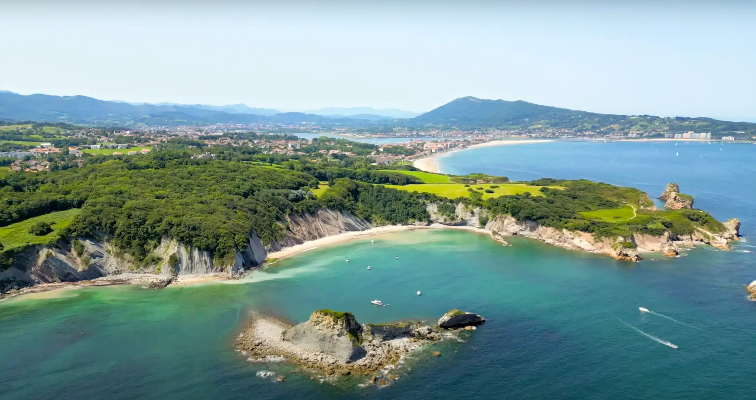 Uitzicht vanaf Hendaye - Camping Ametza Pays Basque